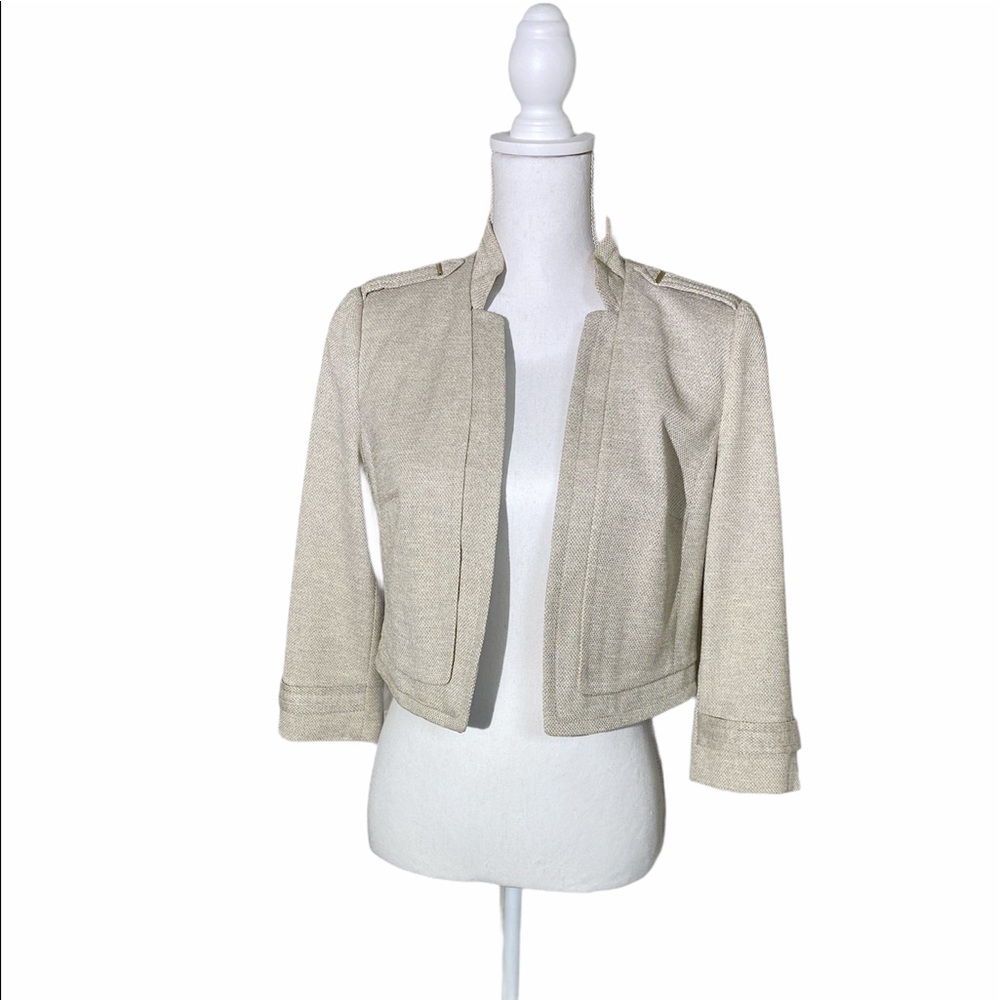 White House Black Market Cream Jacket